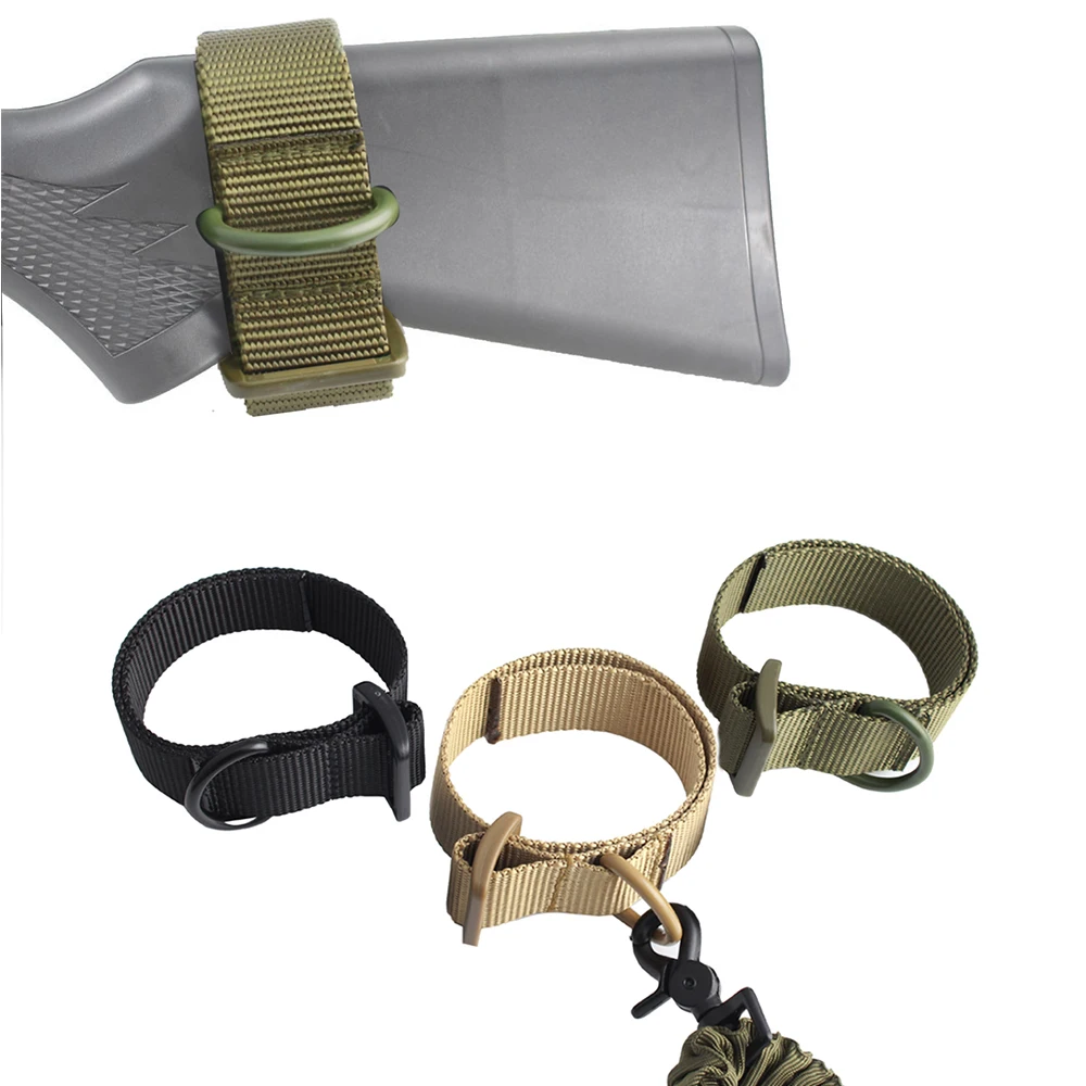 Military Airsoft Tactical ButtStock Tools Adapter Rifle Stock Gun Strap Gun Rope Strapping Belt Hunting Accessories