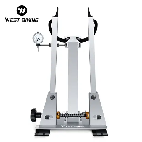 WEST BIKING Bicycle Wheel Truing Stand With Dial Indicator Gauge Tire Adjustment Rims Wheel Set MTB Road BMX Bike Repair Tools