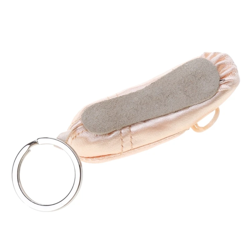 Silk keychain Mini Ballet Shoe Keyrings Pointe Shoe Keychain Ornaments