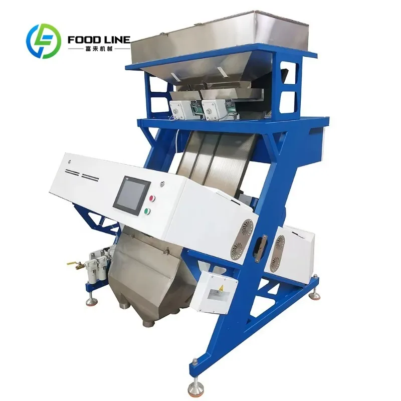 Intelligent Rice Color Sorter Grain Beans Color Sorting Machine Automatic Color Sorter for Rice Wheat Beans Customized