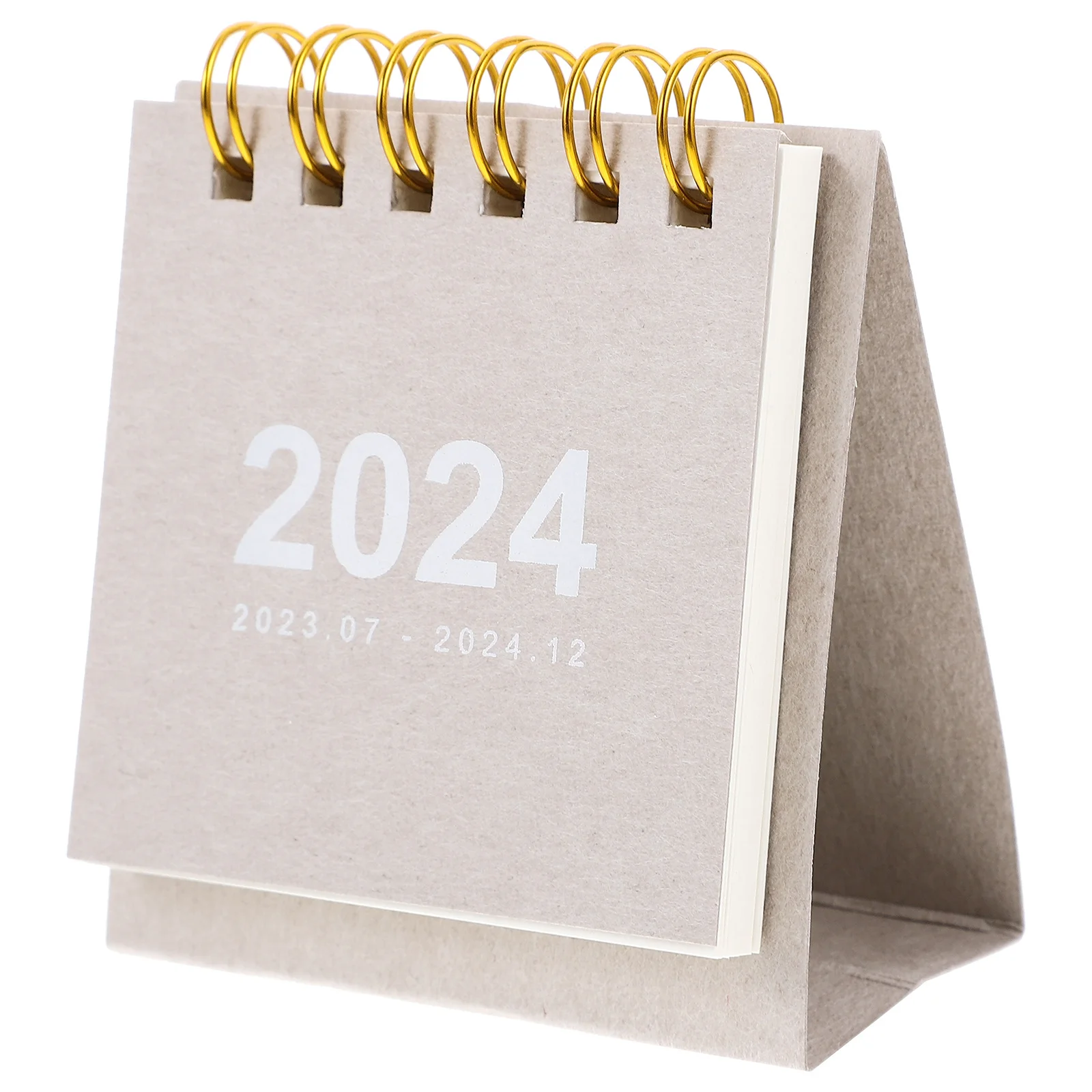 Mini 2024 Desktop-Ständer, kleiner Tischkalender für Büro und Zuhause, monatlicher Memo-Tischkalender, tragbarer Standkalender 2024