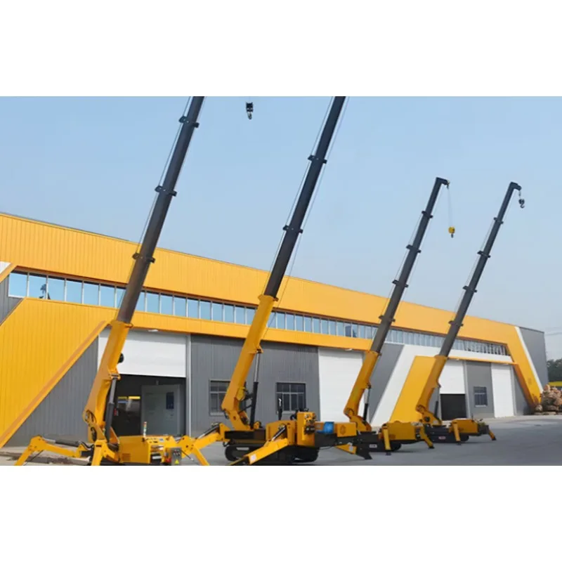 Customized Spider Crane 8 Ton Heavy Duty Load Moment Indicator 360° Continuous Rotation