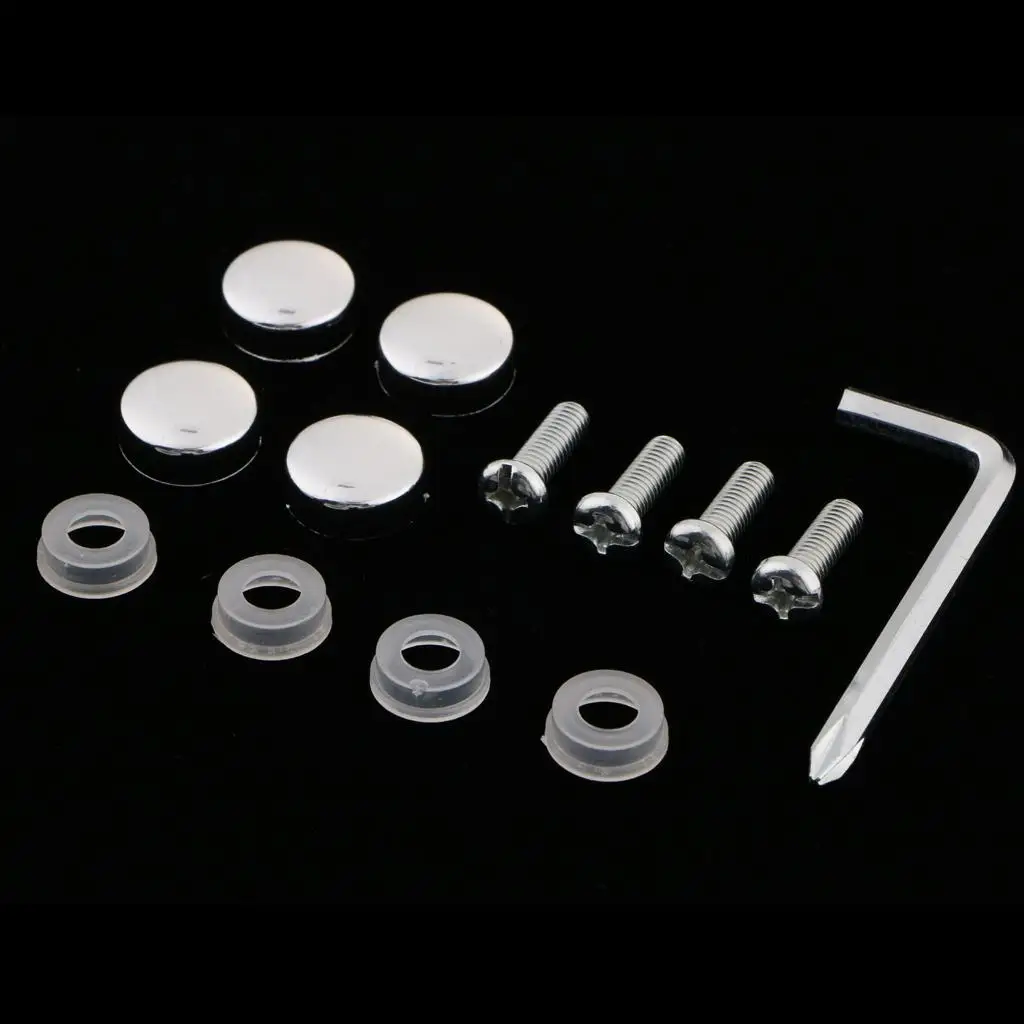 Steel Frame Screws Fasteners + Smooth Screw Caps Set Metal image 6