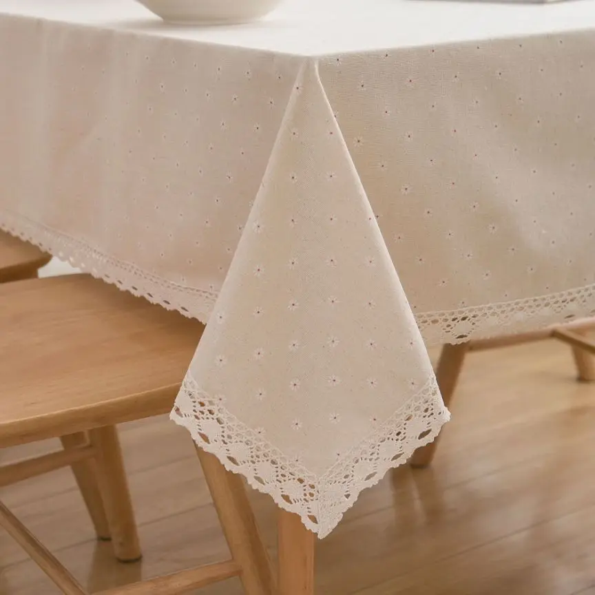 Korean Style Table Cloth Table Cover Rectangular Table Cloth Outdoor Rustic Farmhouse Tablecloth  Kitchen Wedding Dining Room