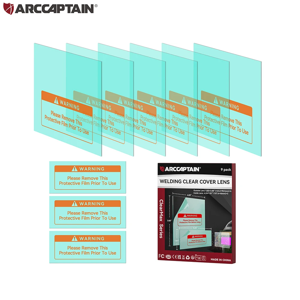 arccaptain pecas de lente de substituicao externa de tela de visualizacao normal e pecas de lente de substituicao interna para mascara de capacete de soldagem 01