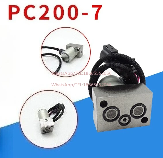 

Jianleshun hydraulic pump solenoid valve PC200-7 702-21-5740 0 excavator accessories, main pump solenoid valve
