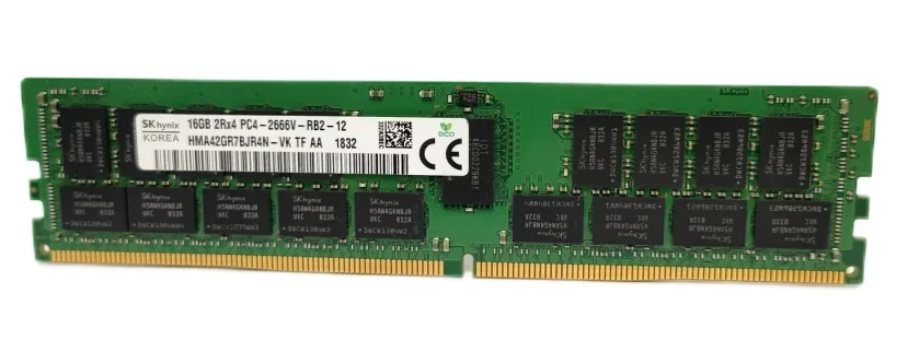 SK hynix 16GB 2Rx4 PC4 2666V DDR4 2666MHz ECC REG RDIMM Memória de