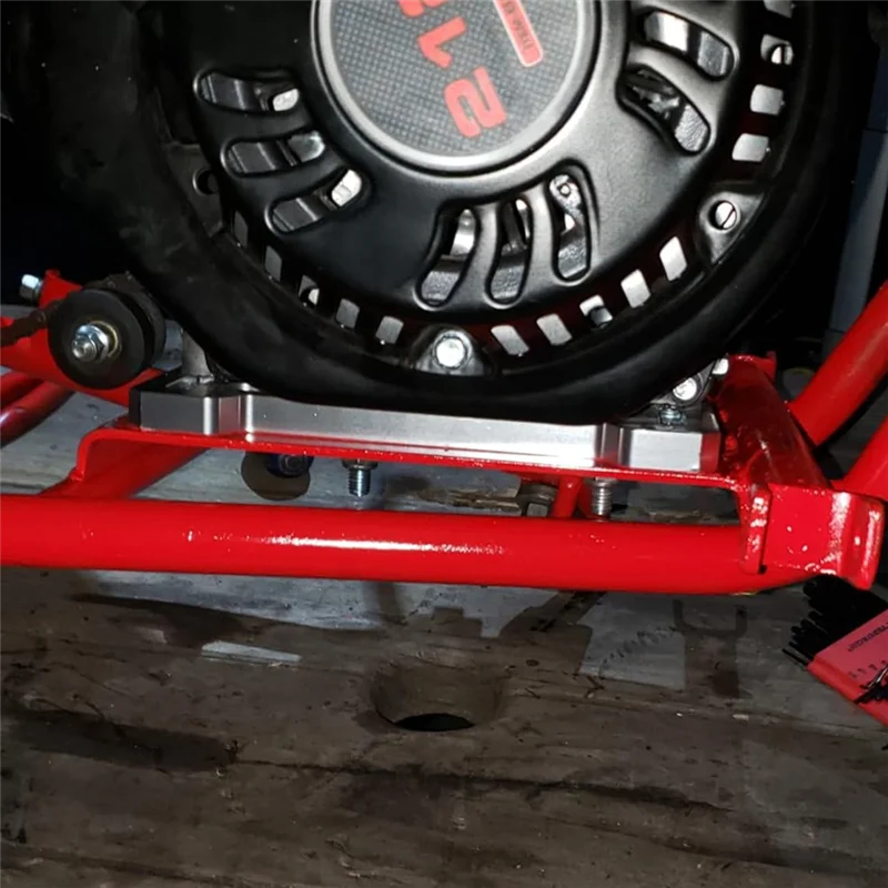 AASS-Pelat Braket Adaptor Dapat Disesuaikan Dudukan Mesin Motor untuk Sepeda Mini Go Kart 79Cc 97Cc 100Cc untuk Mesin 4 Tak Kecil