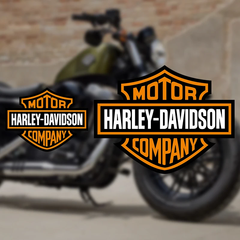 2pcs Motorcycle LOGO Tank Decal Motor Oil Cover Motorcycle Decal for Harley Helmet Stickers image 3