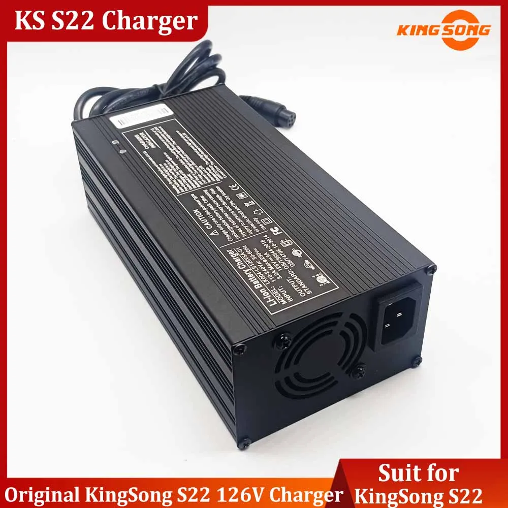 Original KingSong S22 Accessories KS S22 126V 5A Charger Spare Part for KingSong S22 Electric Wheel S22 Original Charger