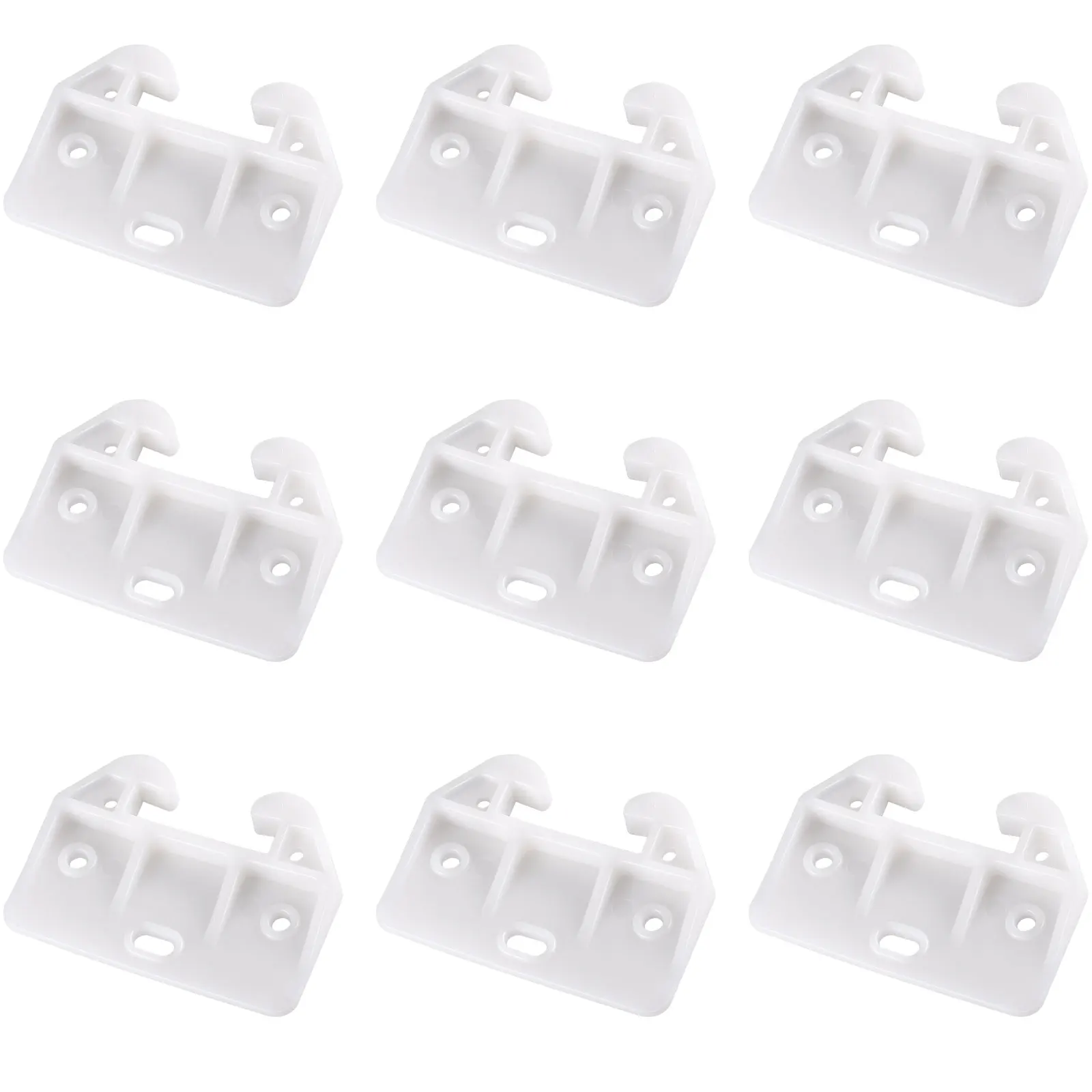 

10pcs Plastic Drawer Guides Large Crab Shape Slides for Dressing Table Cupboard Closet Replacement Easy Install Wear