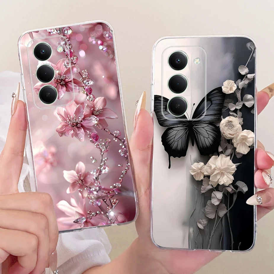 ل Xiaomi Redmi 15 4G حالة Redmi15 5G جميلة فراشة رسمت غطاء لينة سليم جراب هاتف ل Xiaomi Redmi 15 5G Fundas أكياس #4