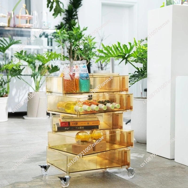 خزانة تخزين دوارة، طاولة بجانب السرير، خزانة جانبية، خزانة شمالية بسيطة #4