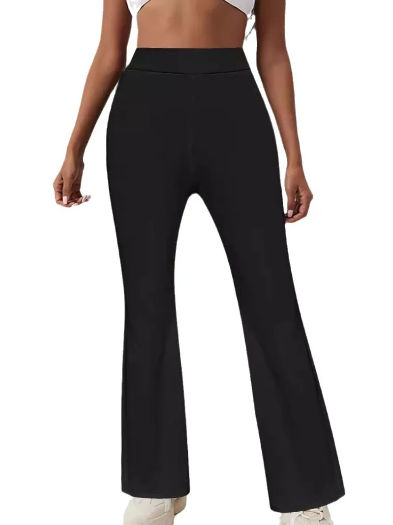 Casual sportbroek voor dames Hoge taille Pure kleur Vrijetijdsbroek Spor Sle Herfstcollectie Chinese fabrikant