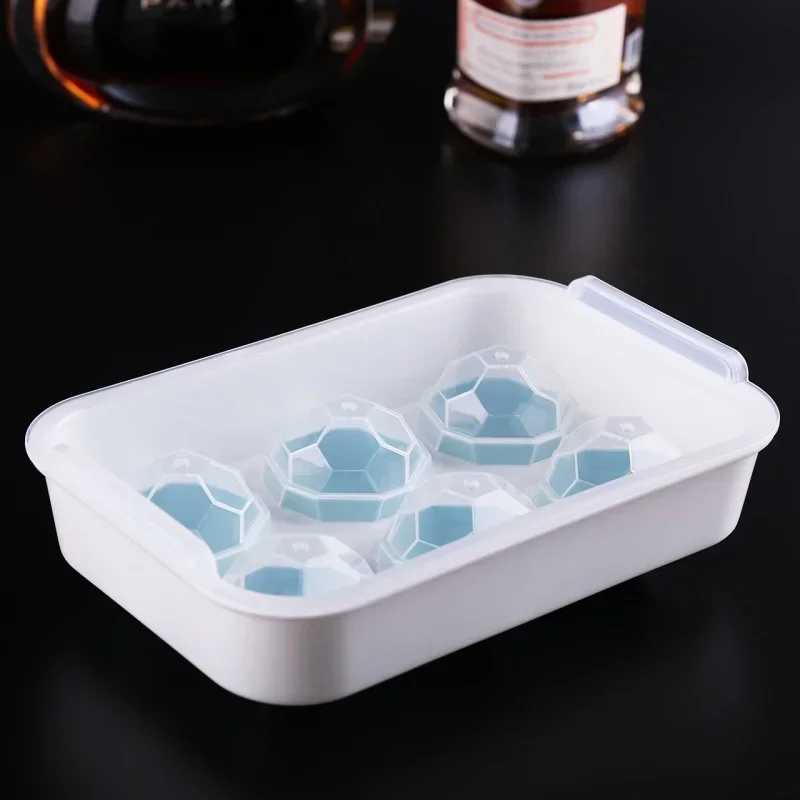 12 Grids Whiskey Square and Ball Silicone Ice Mold with Lid Food Grade Silicone Ice Tray for Cold Wine Juice Ice Cream Maker