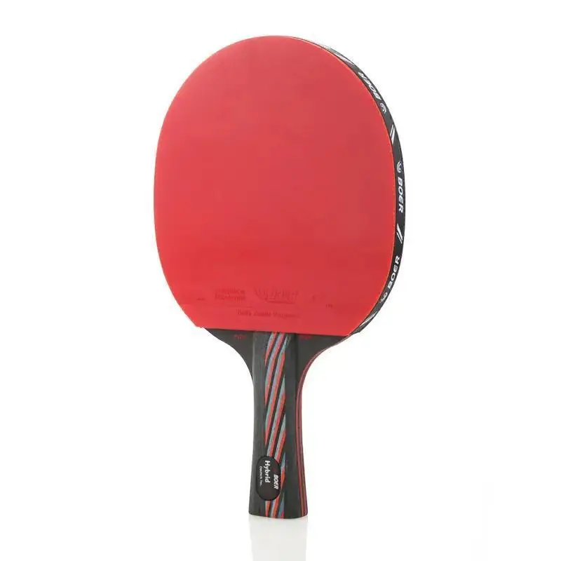 Professional Table Tennis Racket with Case Rubber FL CS Handle Ping Pong Racket Bat Carbon Blade Pingpong Paddle Offensive 1PCS