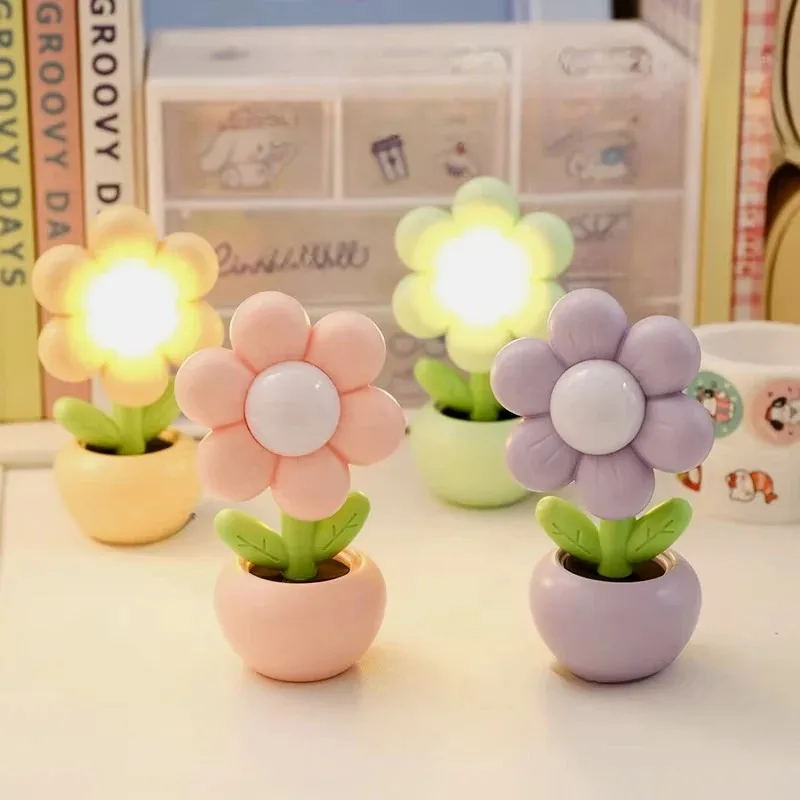 Mini Floral Night Light Cute Bedroom Night Light Children's Room Gift Creative Room Bedroom Decoration Used for Night Lighting image 2