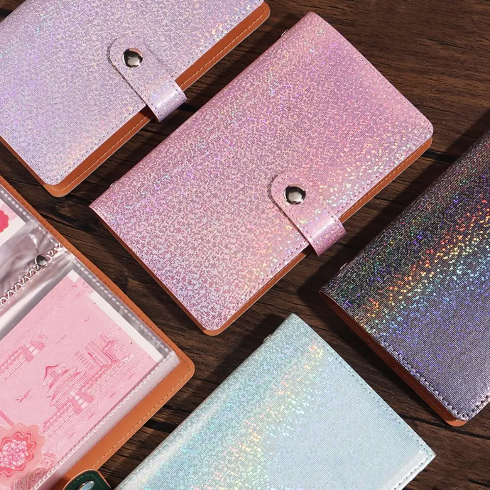 50Sheets Saving Money Binder Bling Shiny Portable Envelopes Saving Challenges Handbook Planner Organizer Account Book