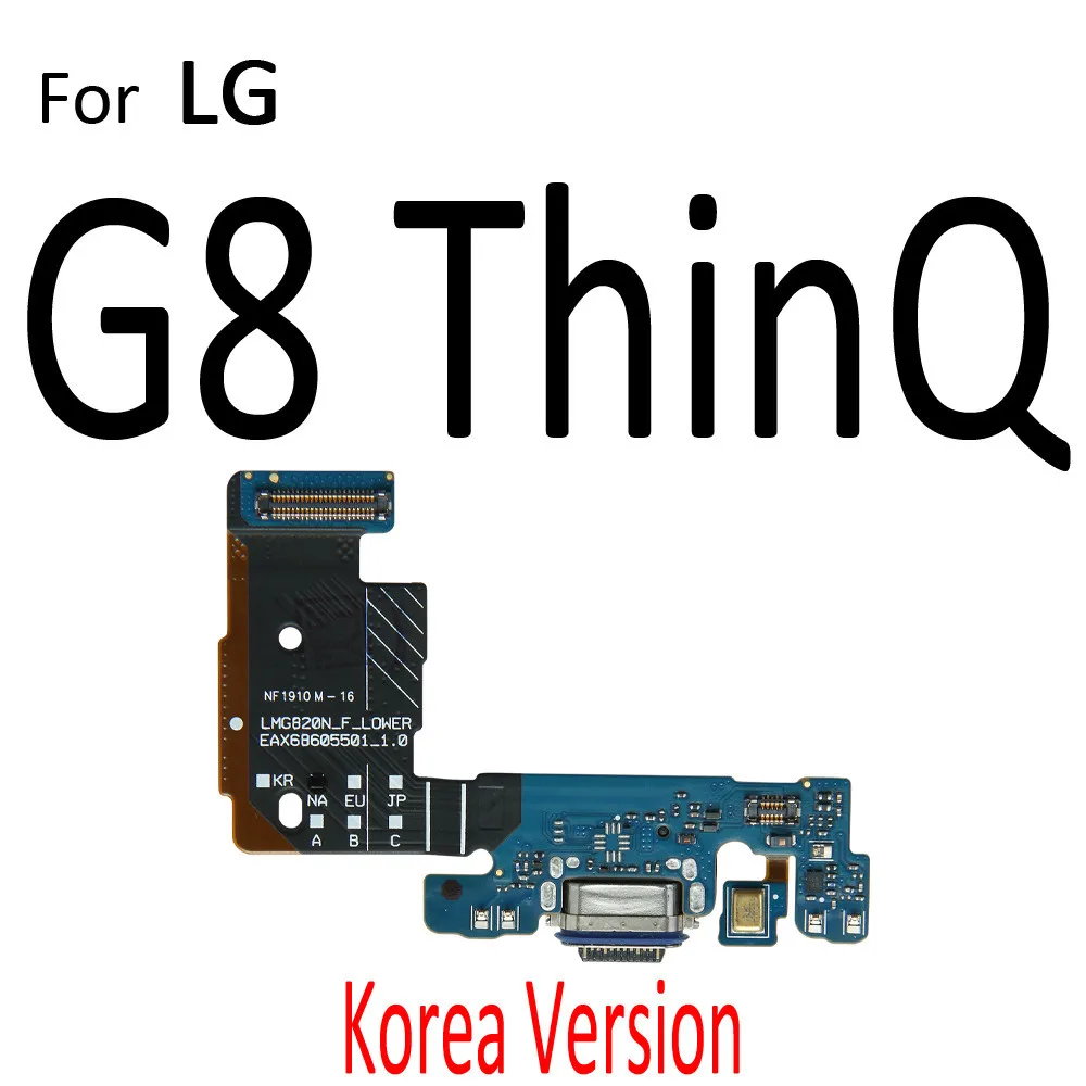 USB Charging Dock Port Board With Microphone Charger Flex Cable For LG G5 G6 Plus G7 G8 G8X ThinQ