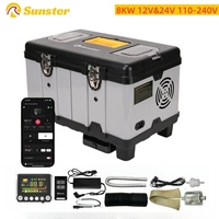 8KW 12V/24V/110-240V toolbox TB10 diesel air heater LCD & bluetooth with Altitude Mode parking heater for cars RV camper tent