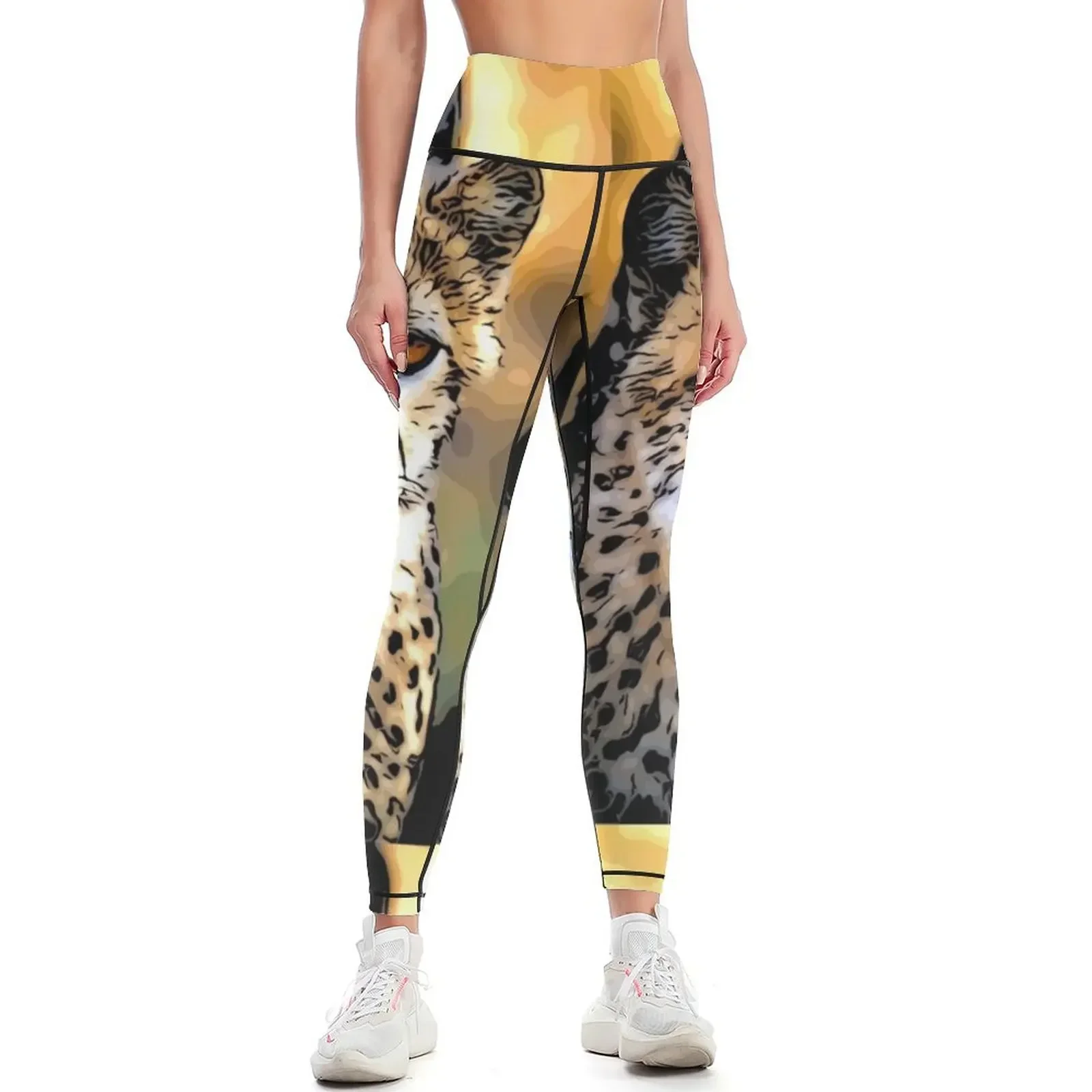 

Cheetah Leggings trousers sports woman gym Fitness's gym clothes Fitness woman Womens Leggings