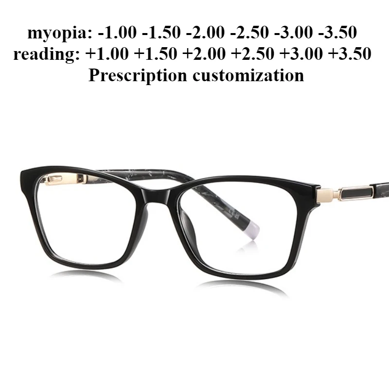 

55 мм новые женские модные очки «кошачий глаз» на заказ, очки для близорукости, очки для чтения с защитой от синего света