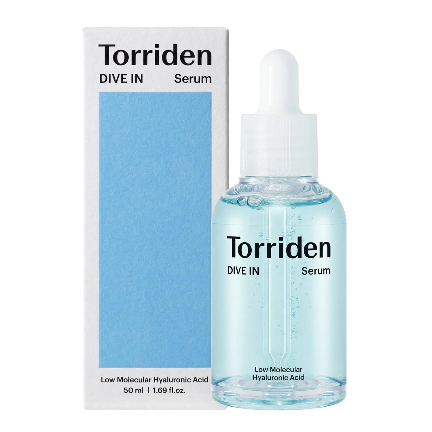 Torriden-suero de ácido hialurónico de Bajo Molecular para la piel seca, deshidratada, grasa, Vegano, limpio, crueldad, cuidado de la piel coreano, 50ML