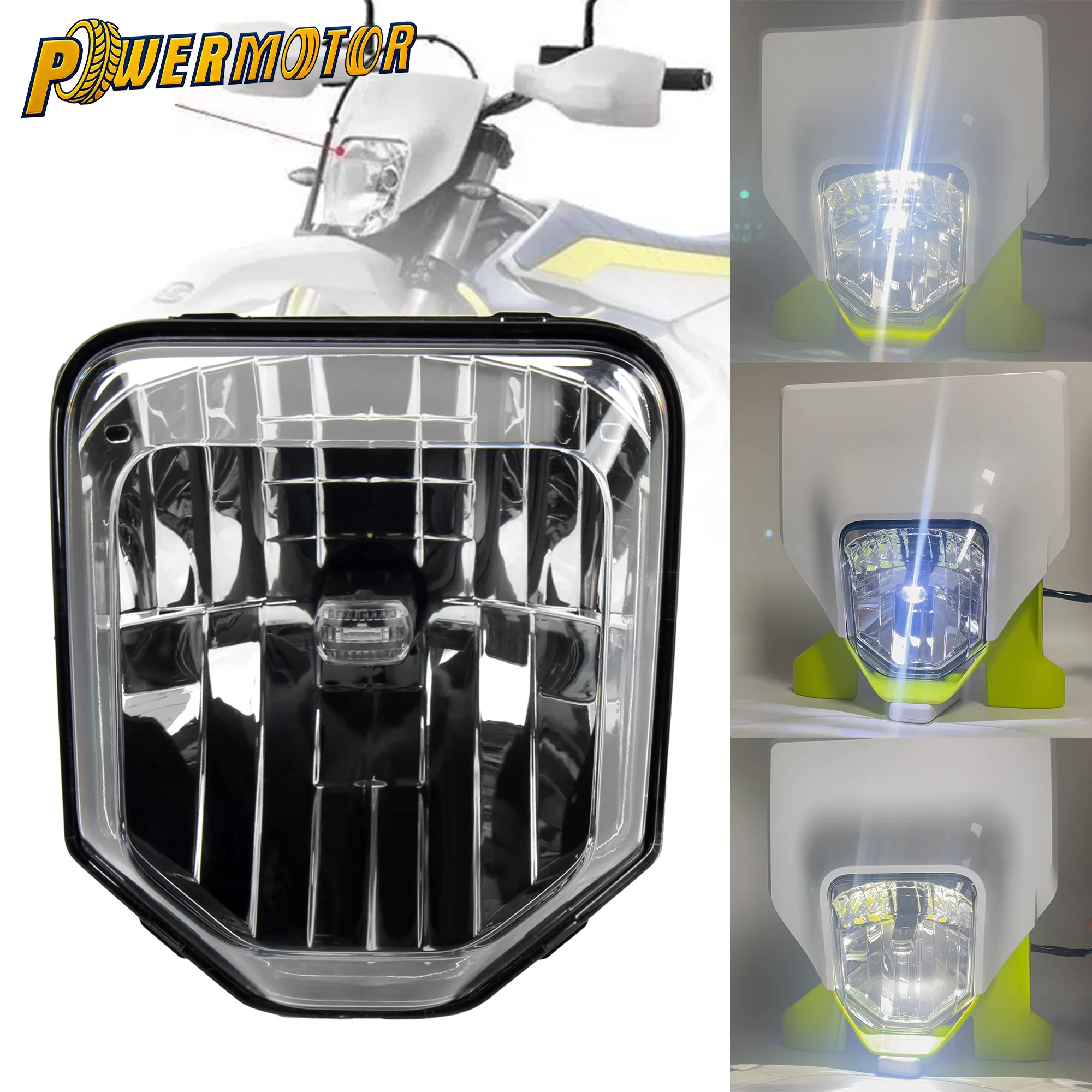 إندورو موتوكروس LED كشافات الفتيل هدية ل Husqvarna 701 TE 250 300 450 FC FE TC 125 300i 2024 دراجة نارية الملحقات