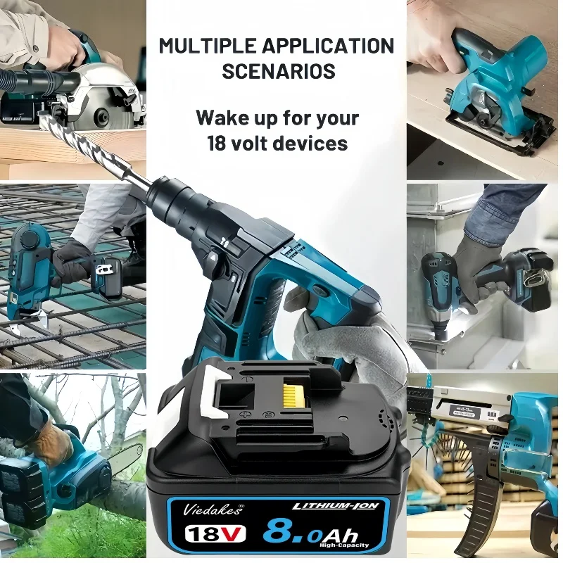 100% замена батареи Makita 18 В, литий-ионный аккумулятор 6 Ач, для электроинструмента Makita 18 В DDF487 DTW700 DGA405 DTD173 HR140Z 🔋