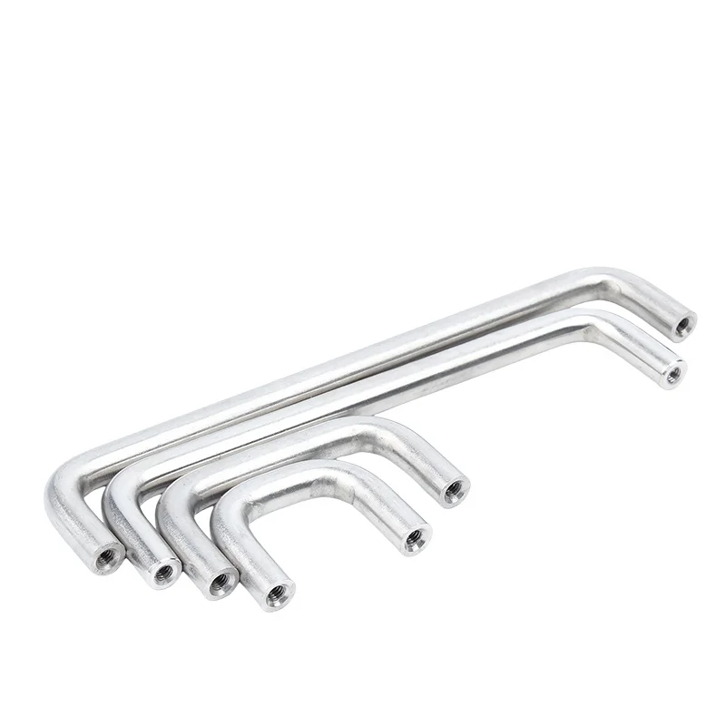 M4~M8 304 Stainless Steel Innerl Thread U-Shaped Double Curved Handle Modern Cabinet Door Handles Nordic Drawer Door Knobs Pulls image 5