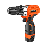 45Nm Cordless Drill Screwdriver with 2 Batteries, Electric Screwdriver, Impact Driver Drill, 2 Speed, Forward & Reverse Setting