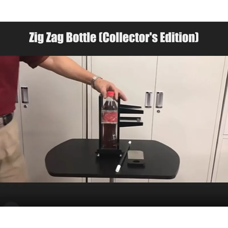 

Zig Zag Bottle (Collector's Edition) Magic Tricks Tri-Section Bottle Magic Magician Stage Illusions Gimmicks Mentalism Prop