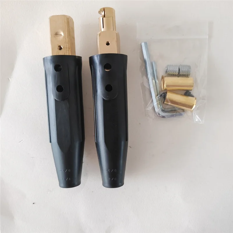 

HRBAJ-2 Pack LC-40 Welding Leads Quick Connector, Male & Female Welding Connectors For Welding Machine Accessories