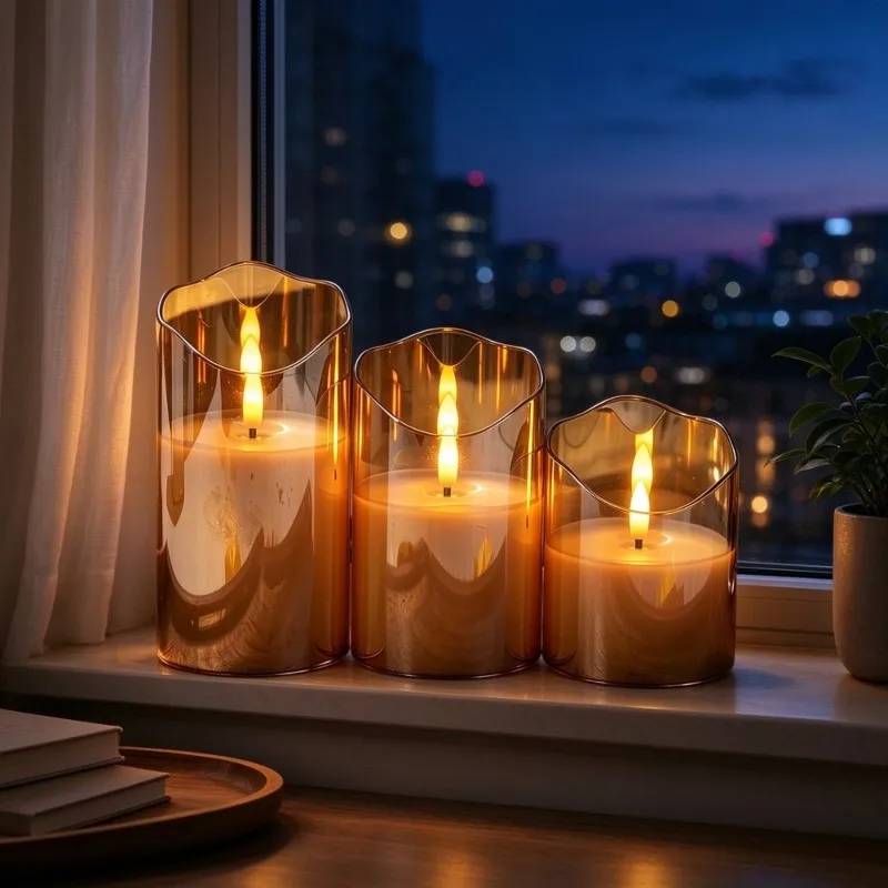 【HOT A88T】 Led Electronic Candles Light Flameless Flickering Lamp Clear Battery Powered for Wedding Party Christmas