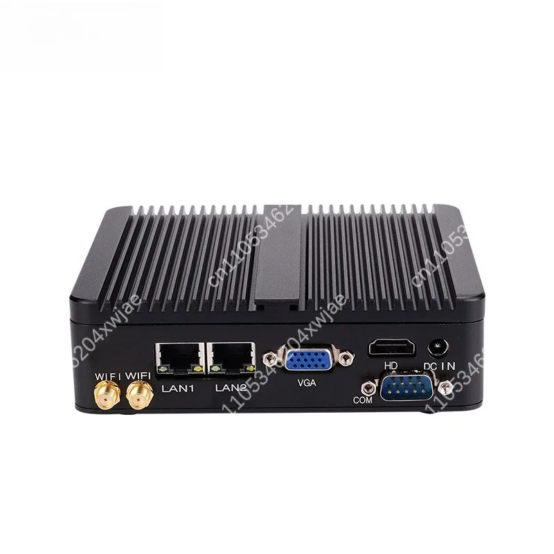J1900 J6412 N2830 Mini Industrial PC Embedded Computer Dual LAN Dual COM Small Fanless Desktop Micro PC