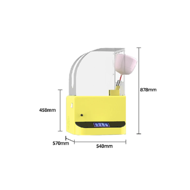 Venta caliente Popular de fábrica directa comercial semiautomática marshmallow máquina expendedora de hilo dental