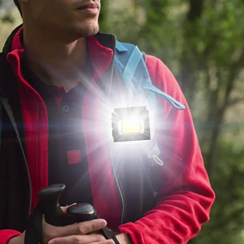 Farol lanterna recarregável testa farol usb magnético pesca testa lanterna magnética ao ar livre farol