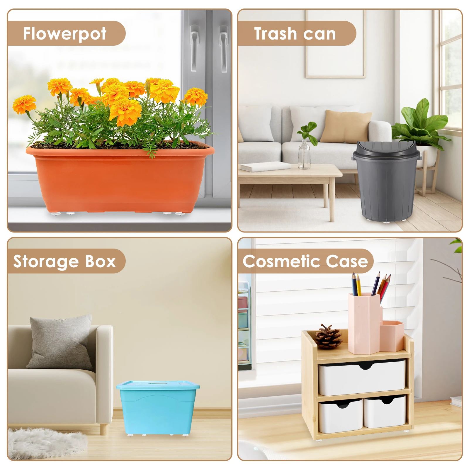 Mini Roulette Rotative à 360 °, Roulement de Transfert à Billes, Robuste, Petite Roue à Roulettes, Convoyeur de Table, 20 Pièces