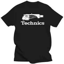 2022 New Technics Logo Dj 1200 Turntable Music - Custom MenS Black T-Shirt Tee Fashion Tee Shirt