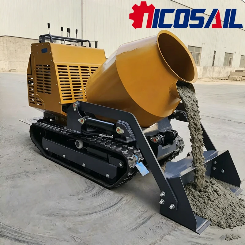 

New 750kg Self-unloading Loader Equipped Concrete Mixer CE EPA Standard Custom Supported Durable For Outdoor Building Projects