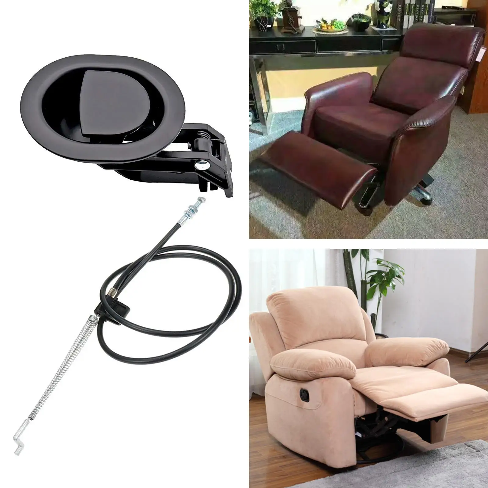 

Recliner Chair Cable Sofa Manual Button Switch Pull Wire Gas Spring Release Handle for Reclining Sofa Lever Replacement