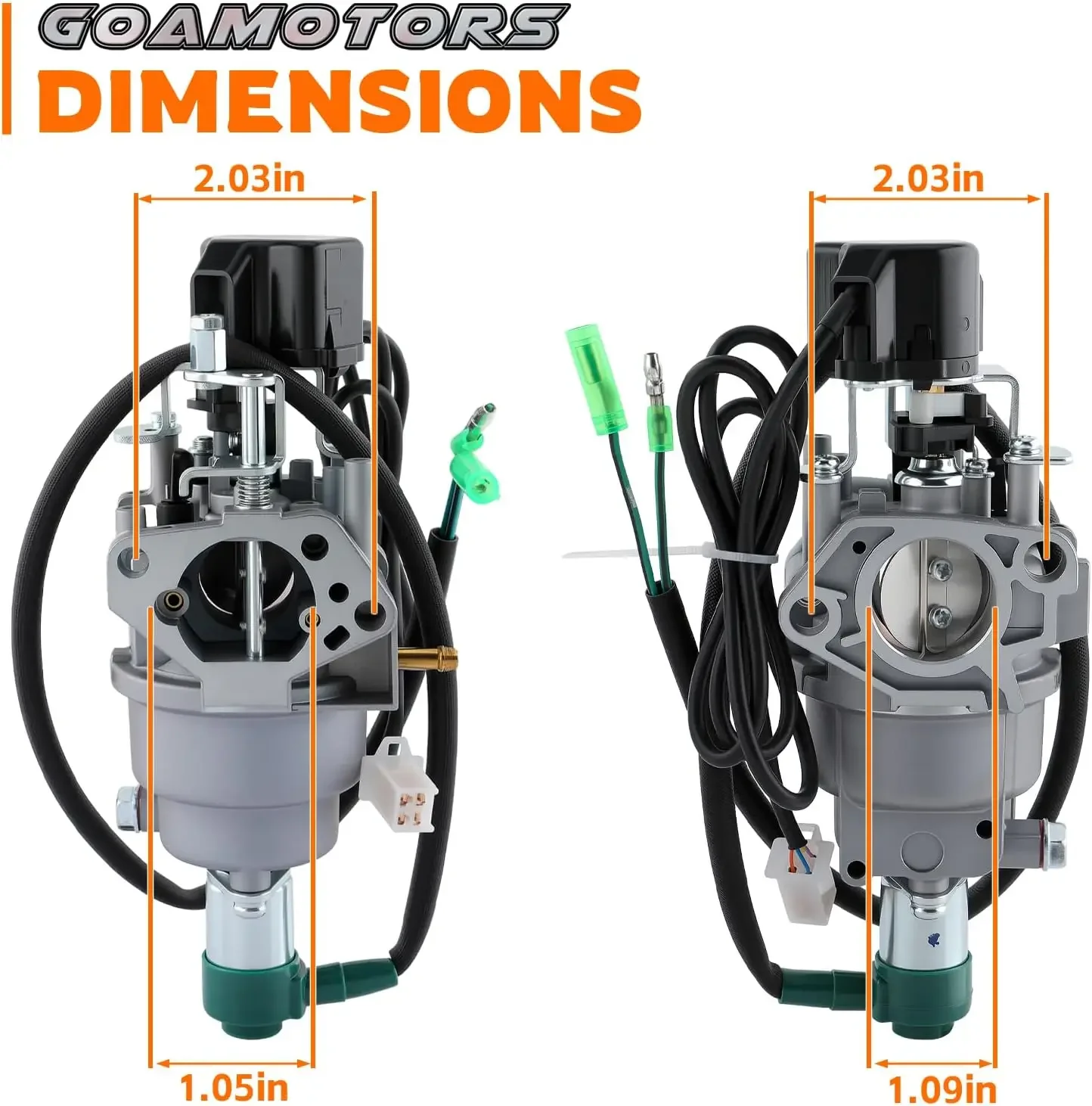 Carburetor Inverter Generator w/Air Intake Gaskets Fit for Harbor for Freight Predator 9500 Watt Surper Quiet Generator