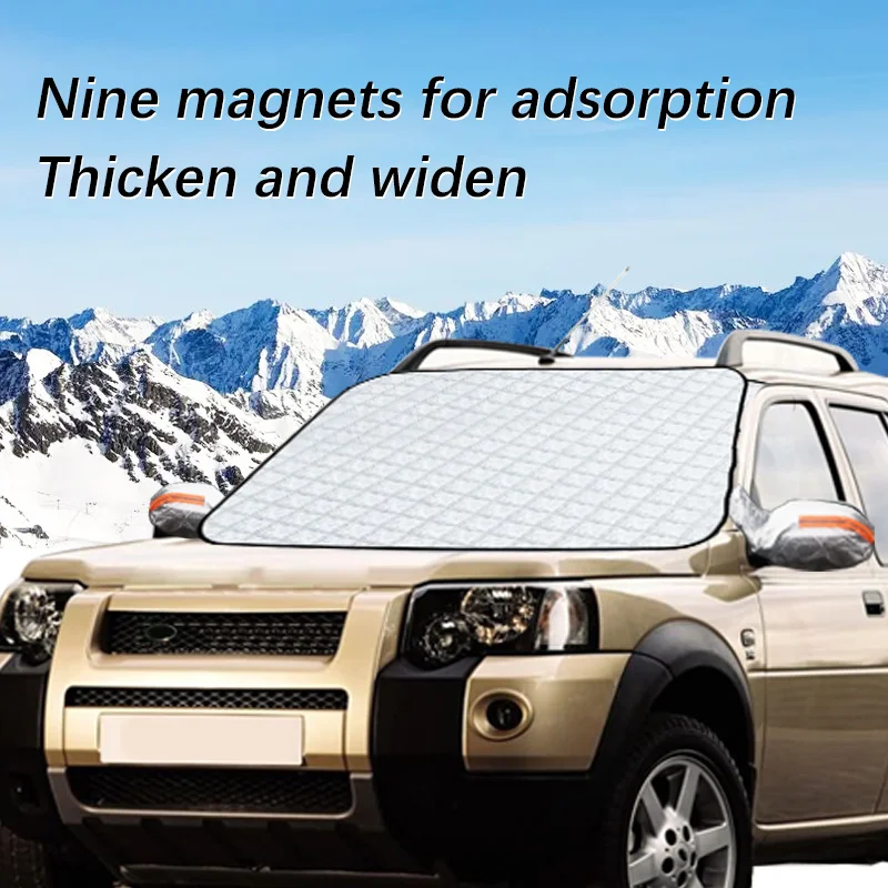 

Magnetic Car Windshield Snow Cover Winter Ice-Frost Guard Sun Shade Protector For Land Rover Freelander Exterior Accessories