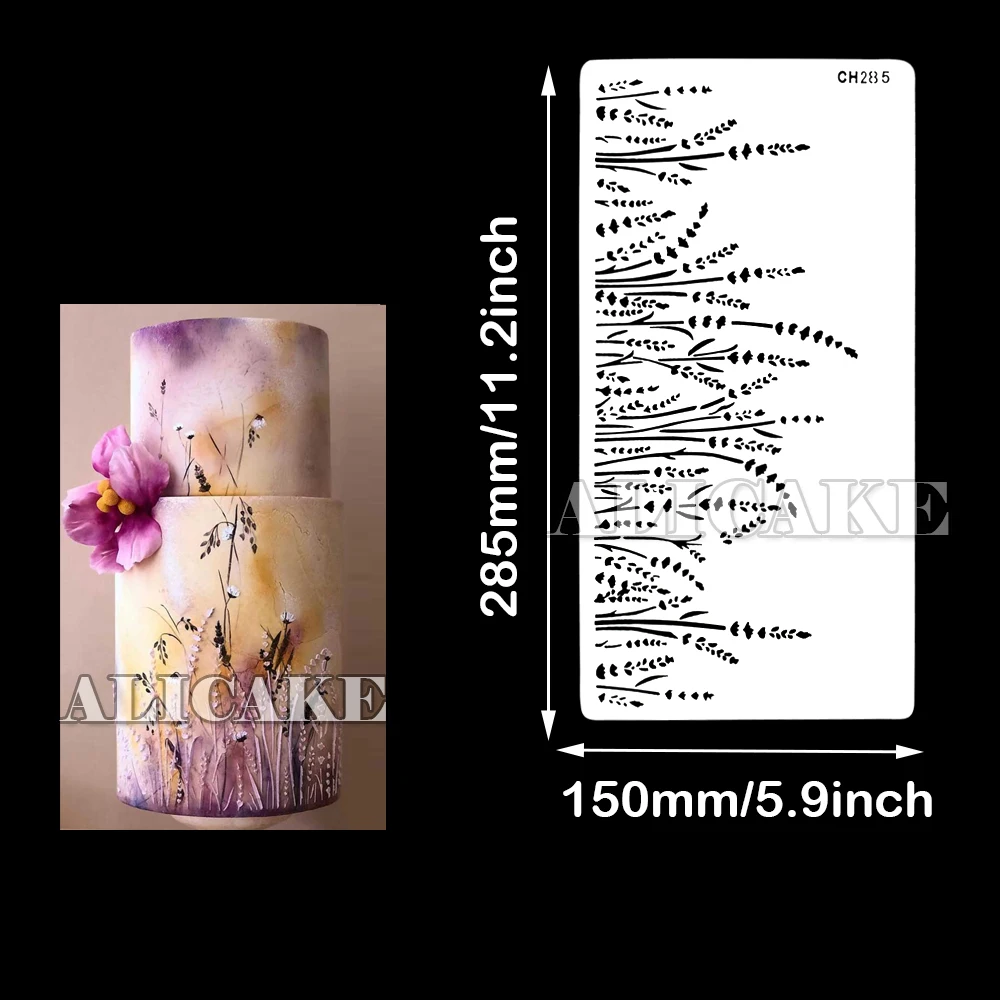 Cake Stencils Feather Shape Fondant Decorating Tools