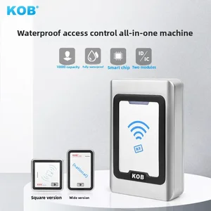 KOB outdoor ID/IC card swiping metal waterproof access control system outdoor host WG26 access control reader head