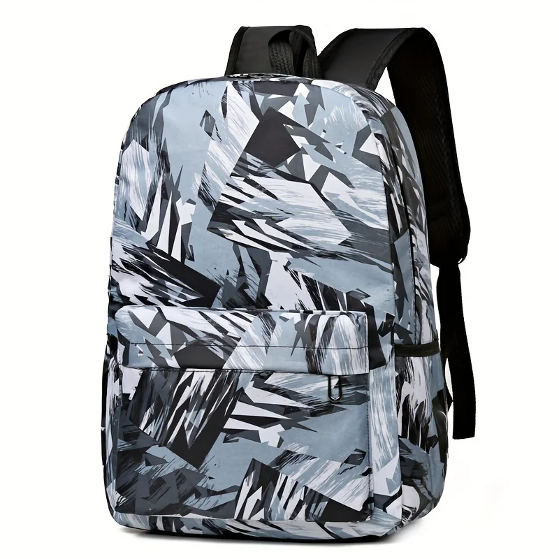 Clearance Fashionable Unisex Backpack Random Printing Lightweight Large Capacity Shoulders Bag Daily Outing Vacation Backpacks
