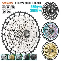 Spedao MTB Cassettes 10-50T/11-50T Mountain Bike 12 Speed Cassette SuperLight Full CNC XD HG 12 Speed Flywheels MTB Bike Parts