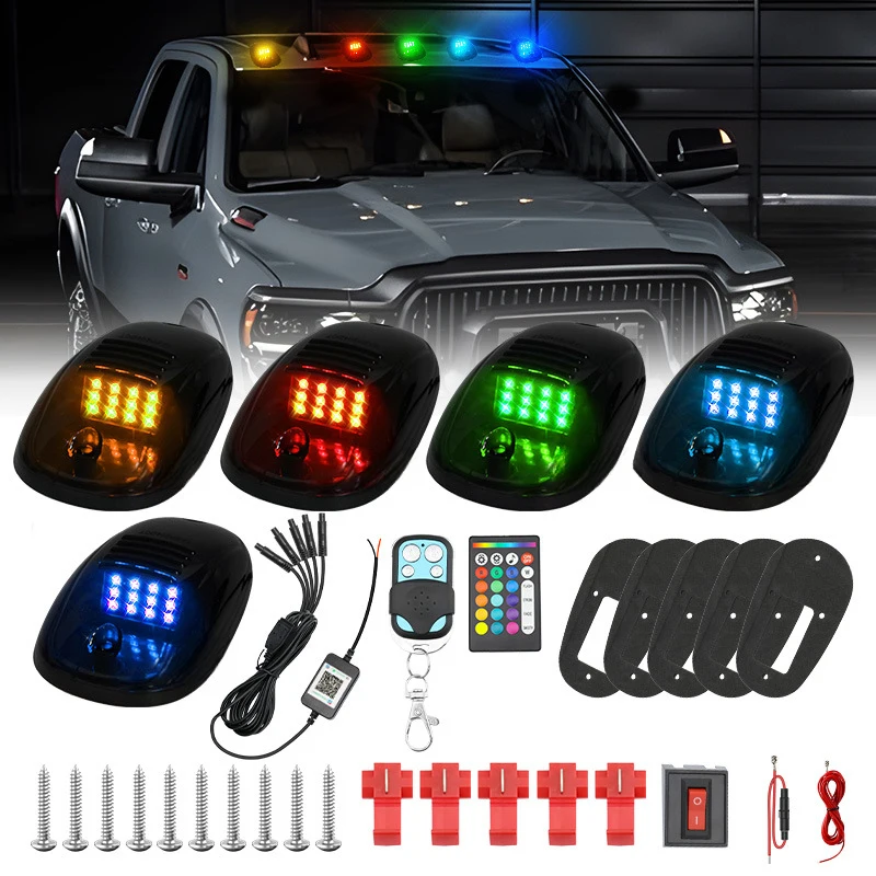 

Applicable to DodgeRAM F150 Pickup truck roof colorfulRGBMouse LightCab Marker Roof12LED