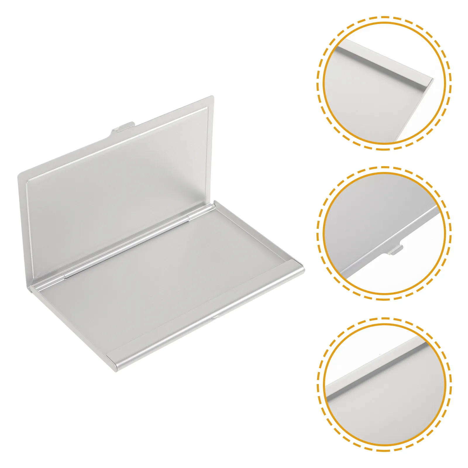 Elegant Aluminum Sublimation Card Holder Blank Metal Business Card Box for DIY Personalization Large Storage Corporate Gift