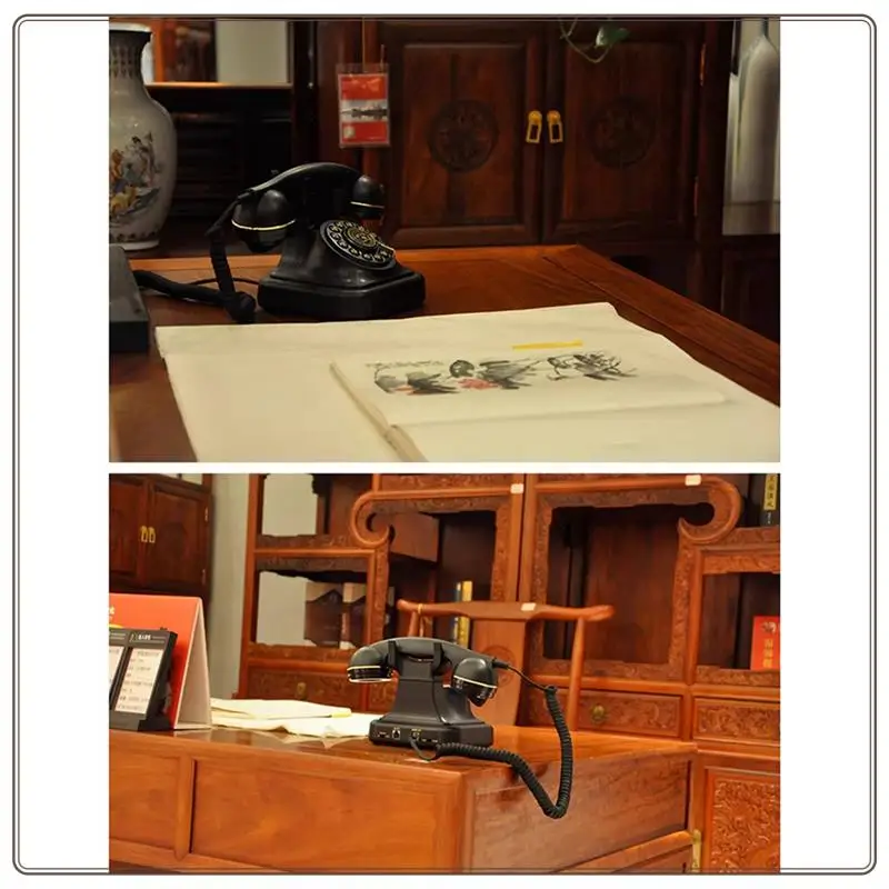 

Fixed Wired Landline Plug-In Office Telephone Retro Household, Ancient European Style